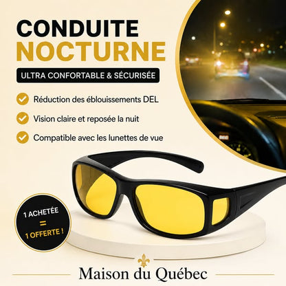 Lunettes Anti-Éblouissement Soleil & Phares LED