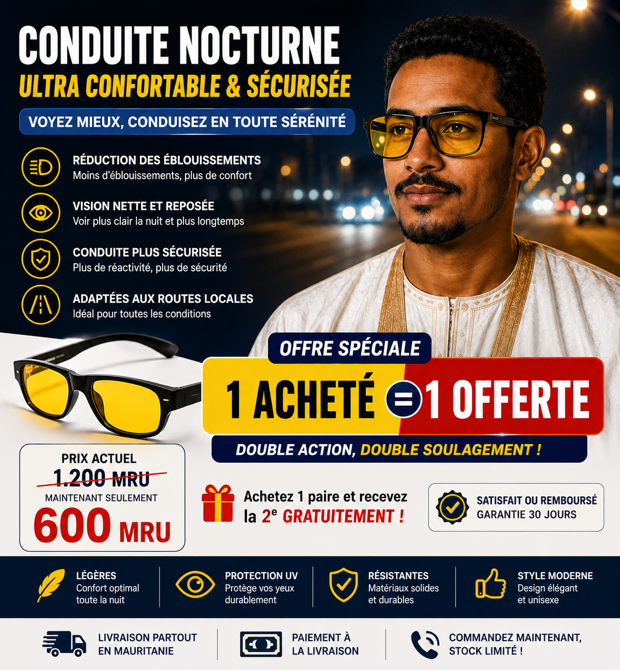 Lunettes Vison Nocturne Promo 24h / 1 ACHETÉ = 1 OFFERT