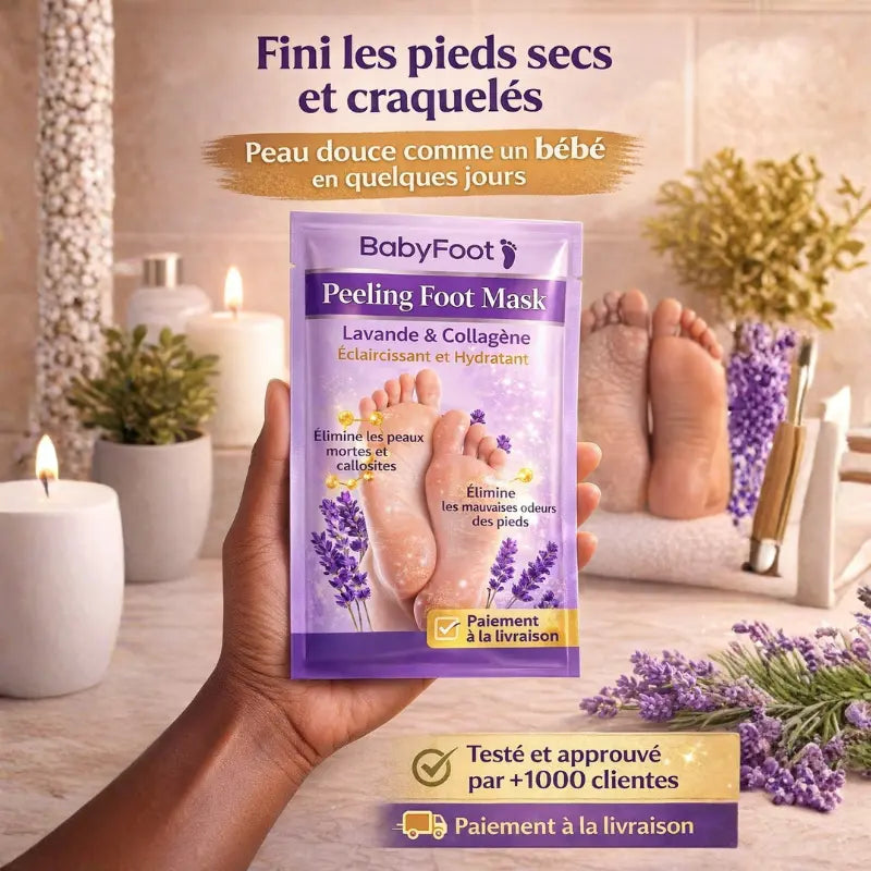 Masque exfoliant pour les pieds