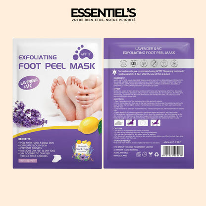 Masque exfoliant pour les pieds